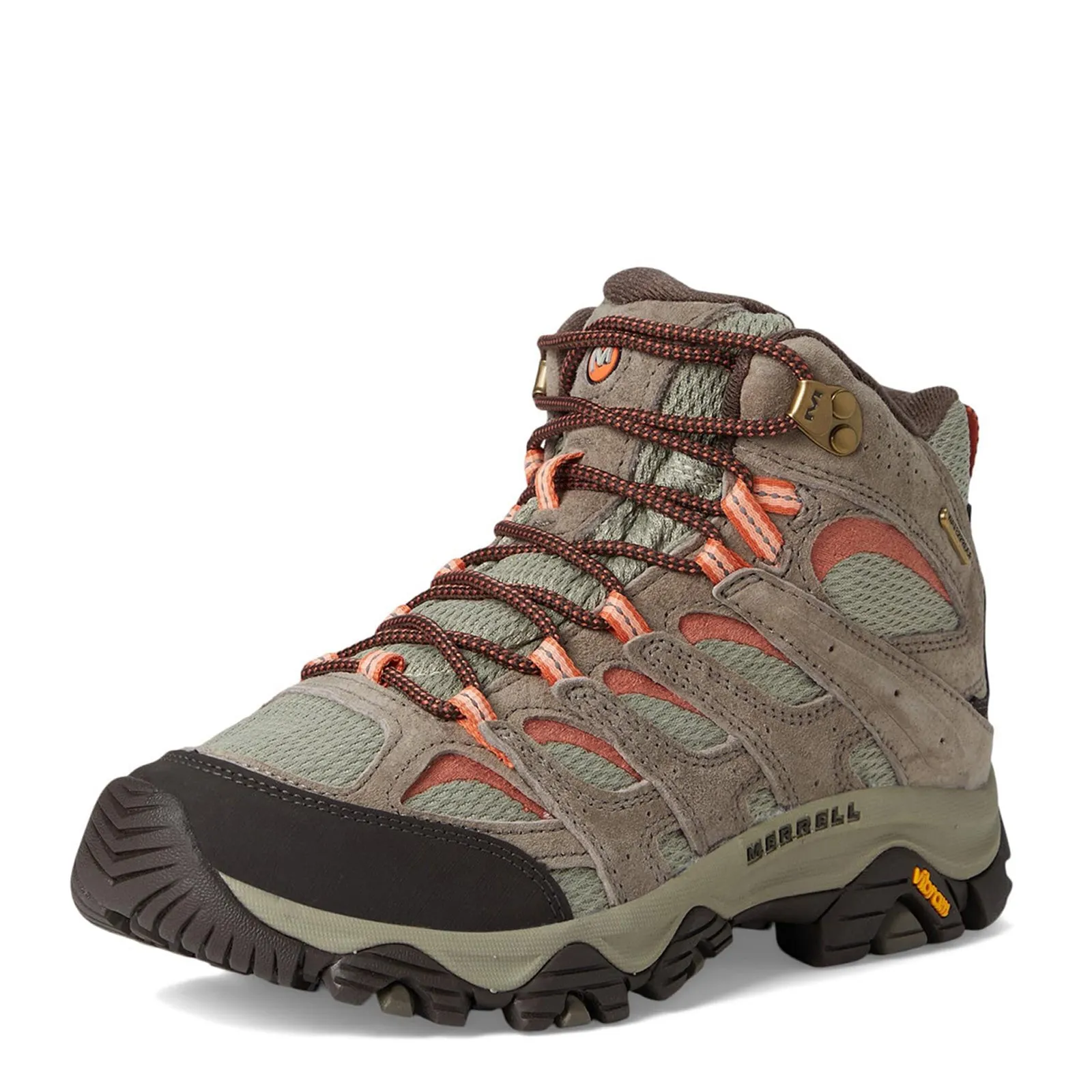 Women's Merrell, Moab 3 Mid Waterproof Hiking Boot - Wide Width Tory Burch Adventure Hiking Boot