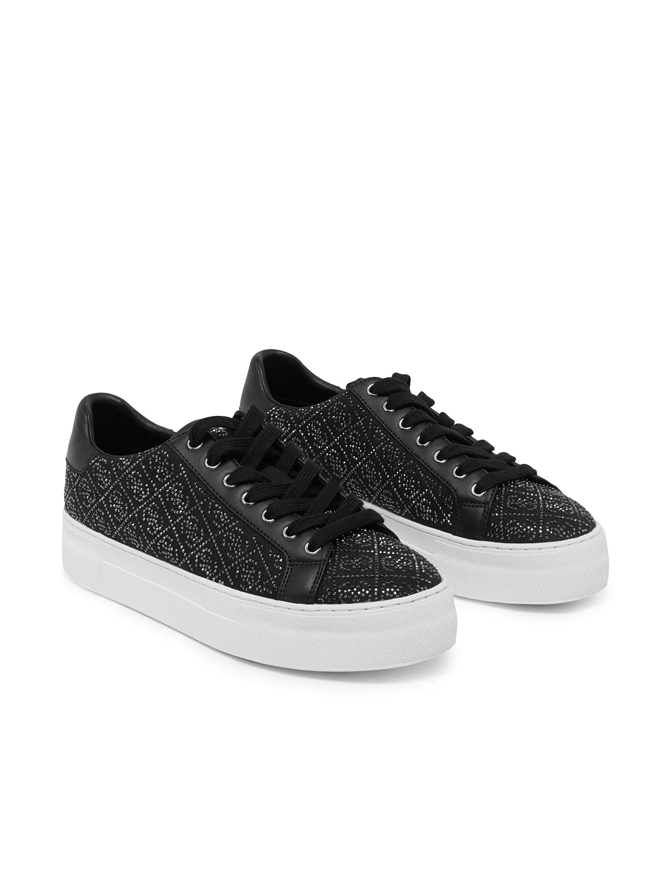 Sneakers Film Black Gelsen Rhinestone Low Top Sneakers