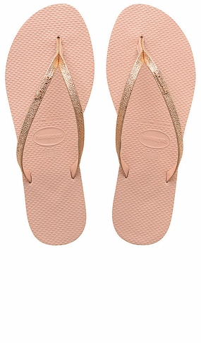 Hard Bottom Slippers HAVAIANAS YOU SHINE - BALLET ROSE