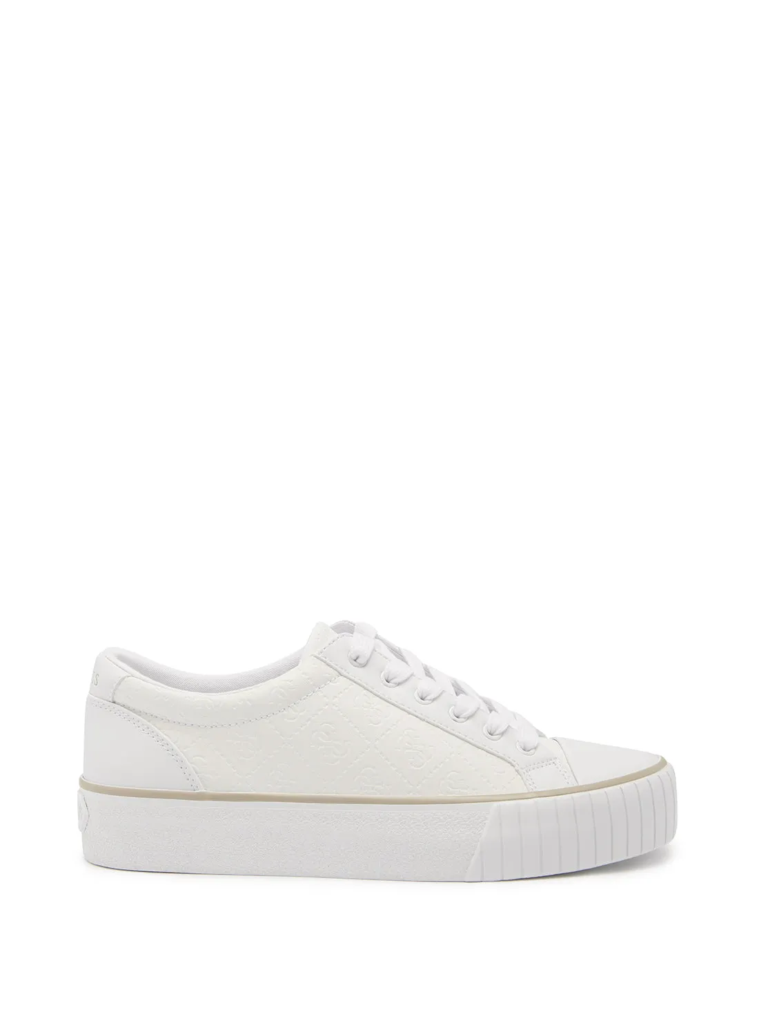 White Nortin Logo Low Top Sneakers Skirt With Sneakers