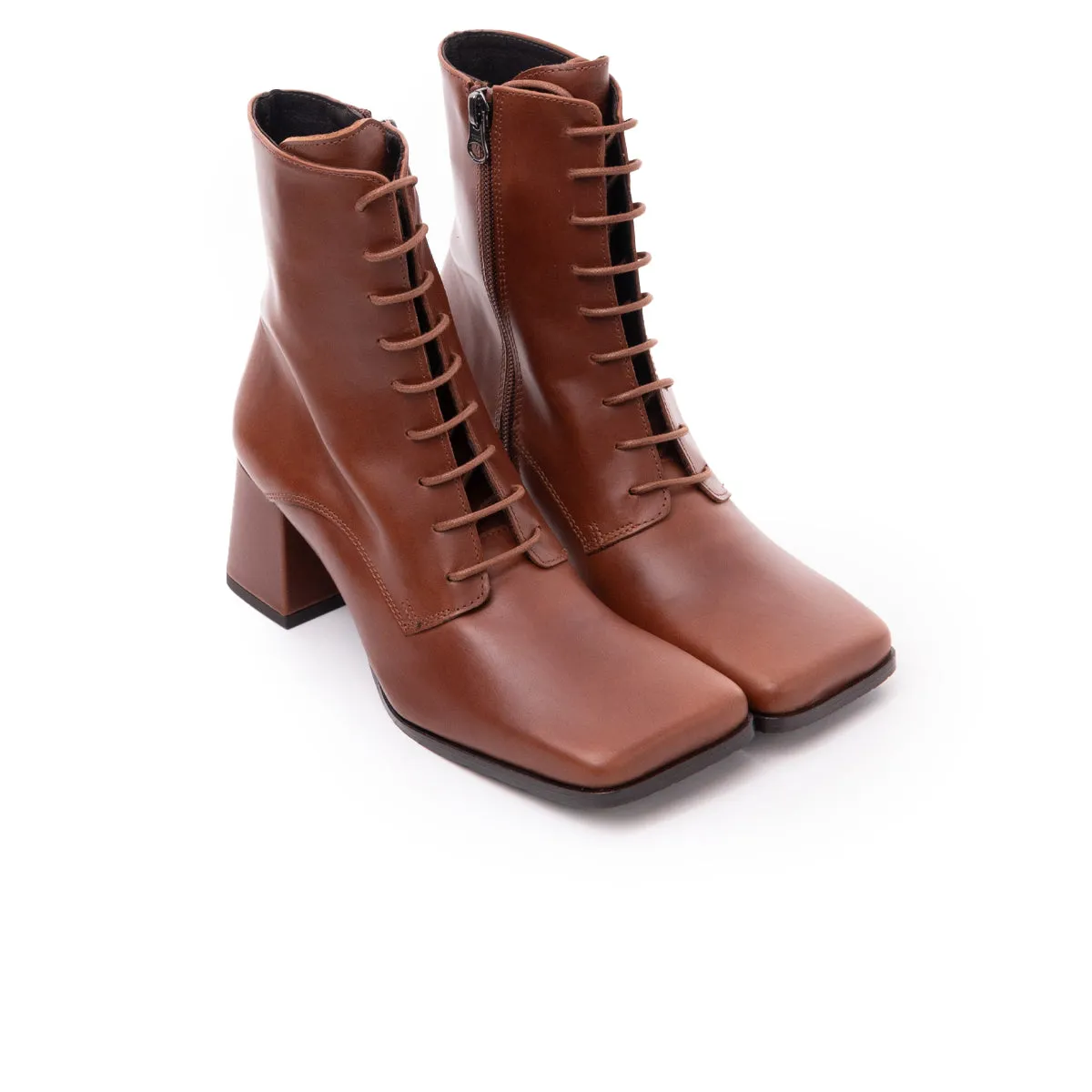 Chatham Tan Leather Combat Style Ankle Boots