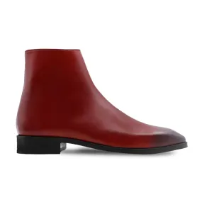 Crocodile Skin Chelsea Boots Boise - Men's Oxblood Calf Leather Chelsea Boot