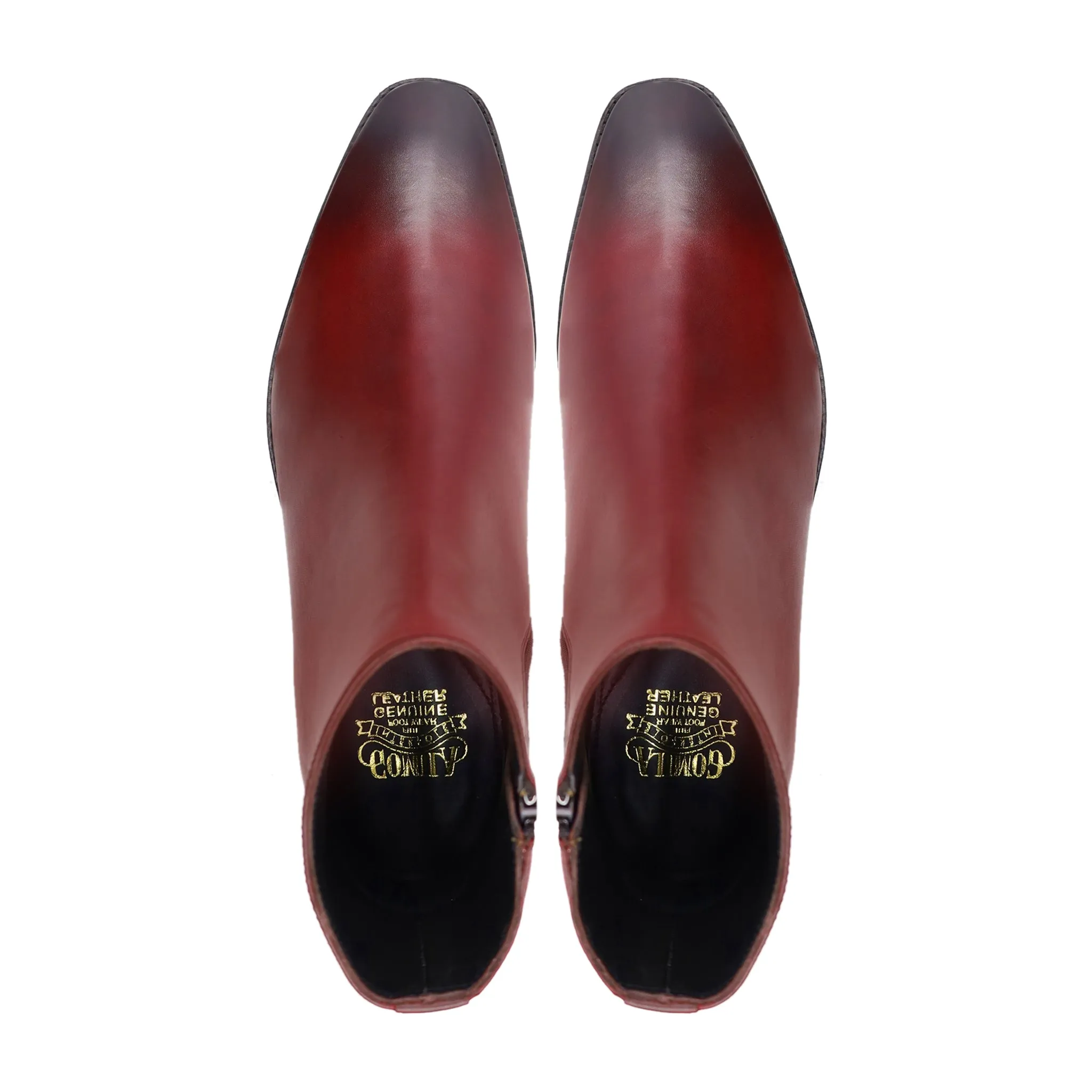 English Chelsea Boots Boise - Men's Oxblood Calf Leather Chelsea Boot