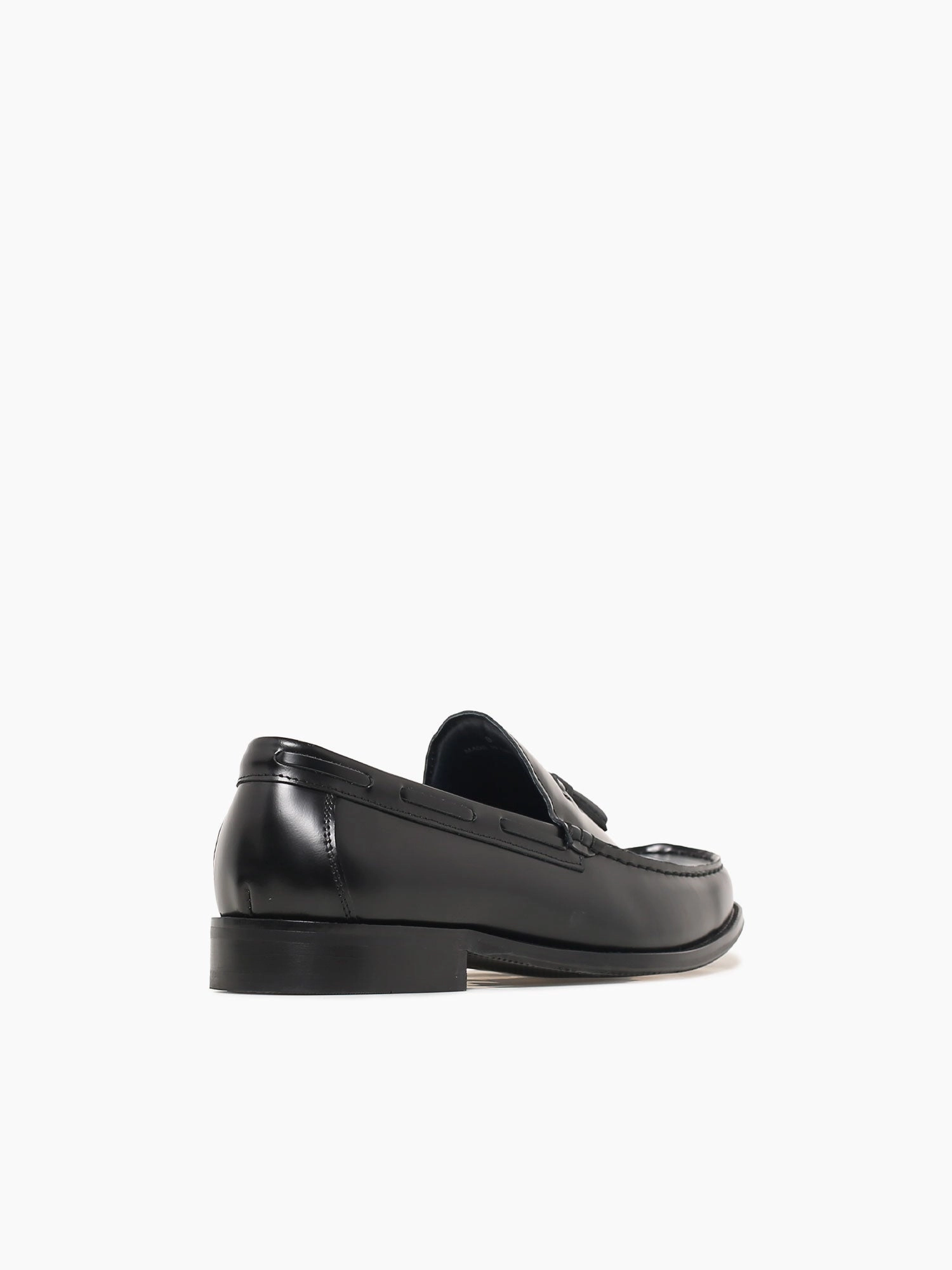 Lucius Black Box Calf Leather Cheap Flat Wedding Shoes