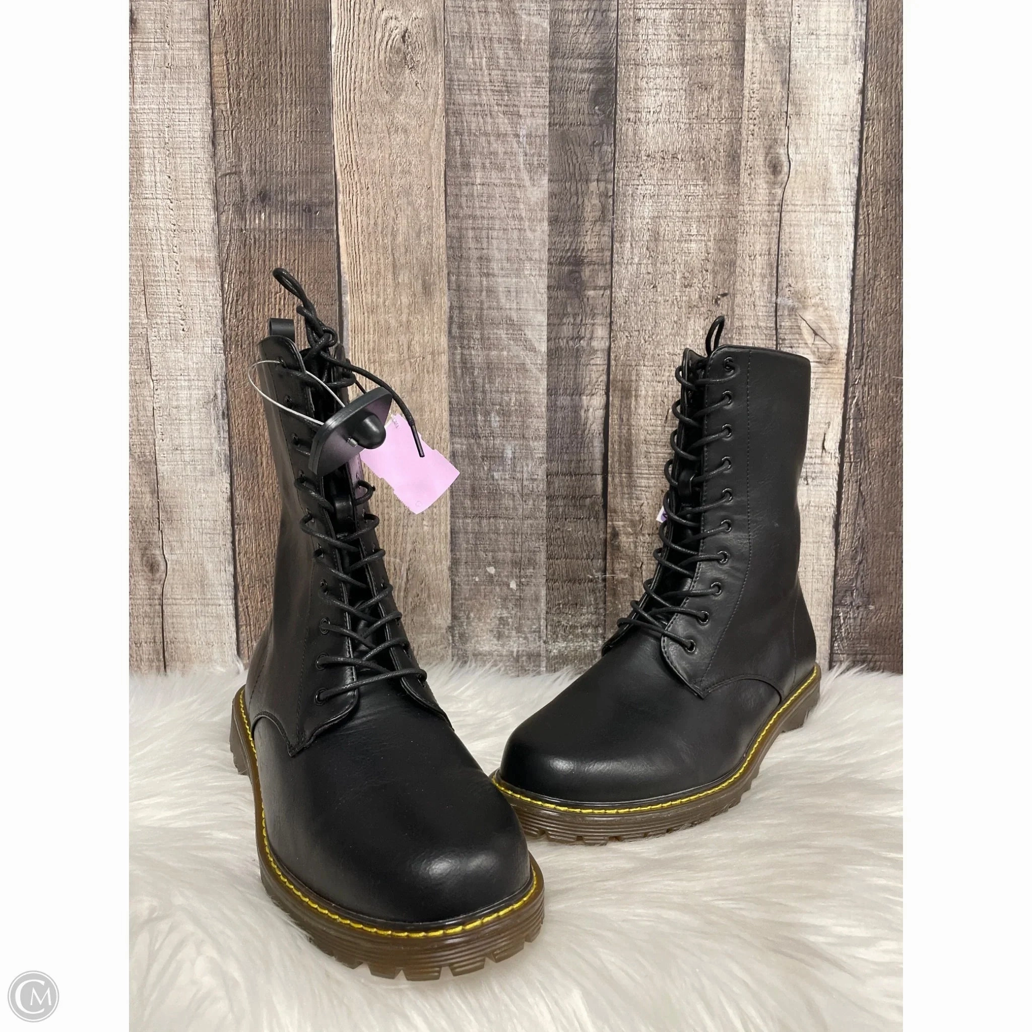 Boots Combat By Cme In Black, Size: 11 Over The Knee Combat Boots Outfits