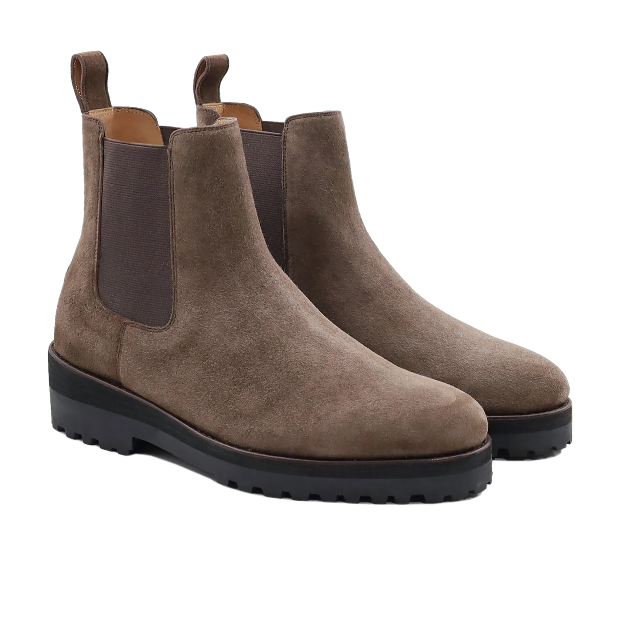 Jori - Men's Dark Brown Kid Suede Chelsea Boot Karl Lagerfeld Chelsea Boots