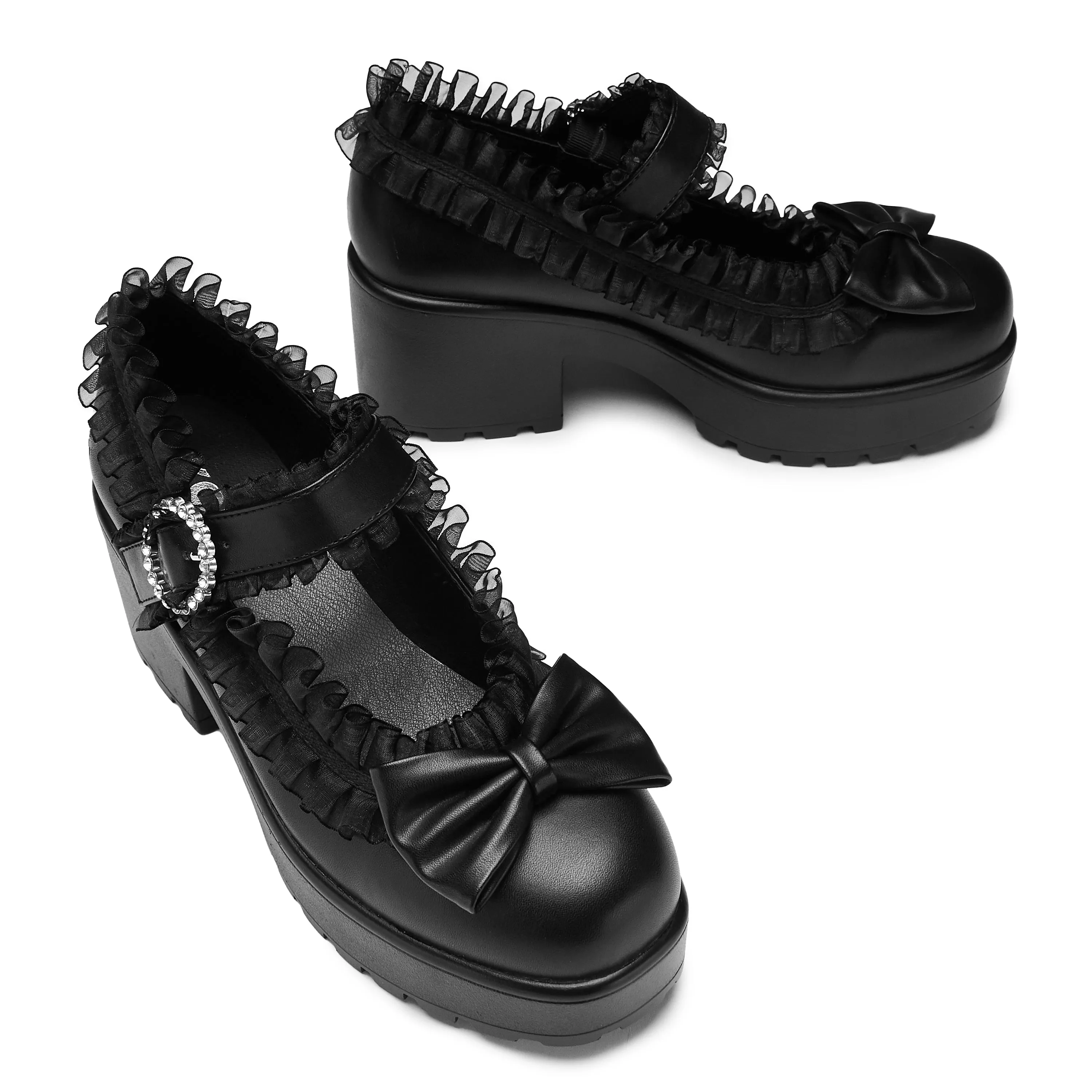 Tira Ruffle Mary Janes  Dark Delights Edition Dmxl V2 Mary Jane Shoes