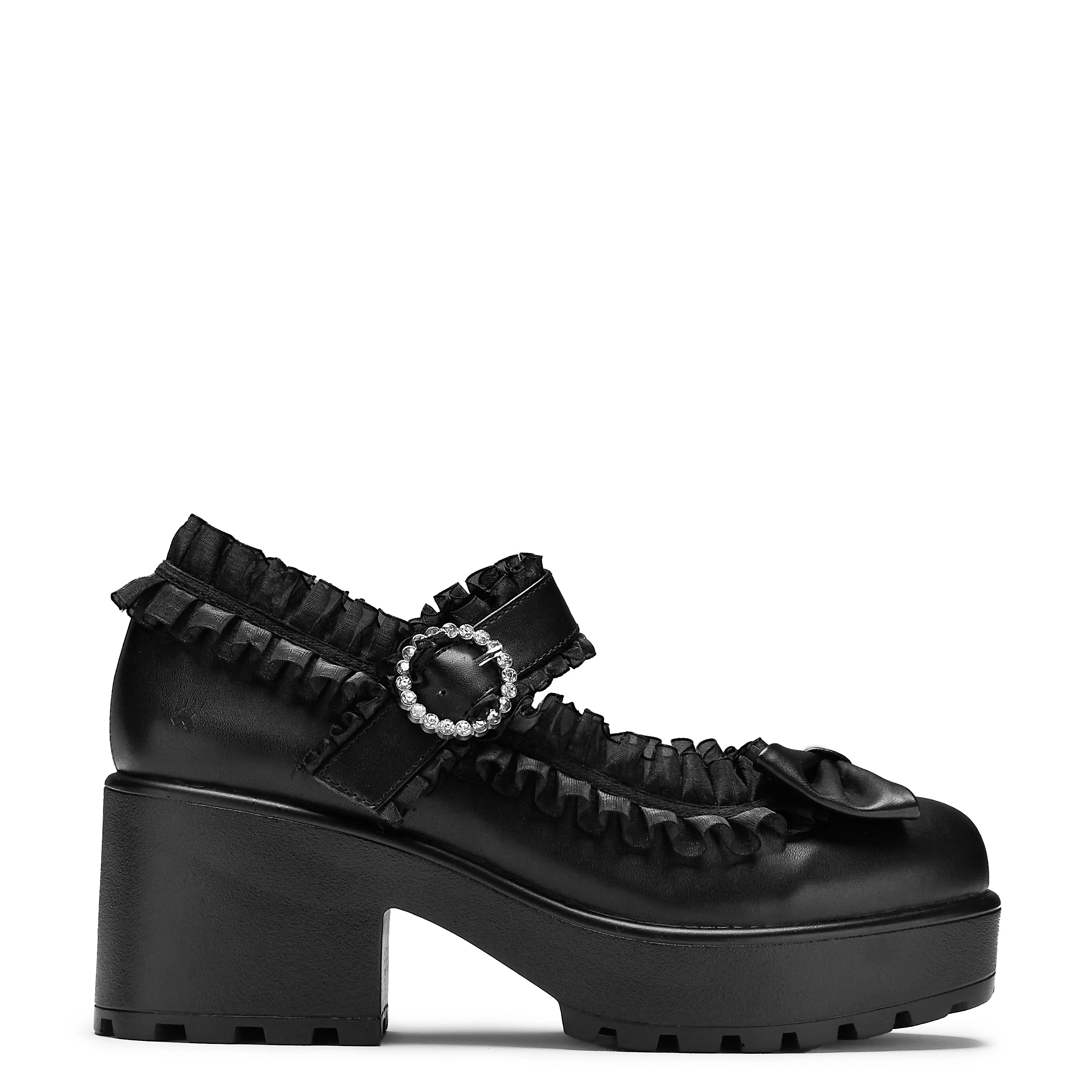 Tira Ruffle Mary Janes  Dark Delights Edition Keen Shoes Mary Jane