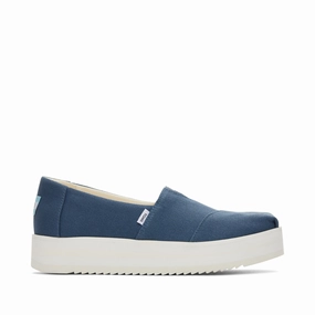 Office Wedge Espadrilles Alpargata Blue Midform Espadrille