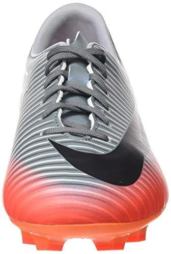 Dynamic Fit Soccer Cleats Jr. Mercurial Vapor Xi Cr Fg Soccer Cleats Sz. 4 Cool Grey Metallic Hematite