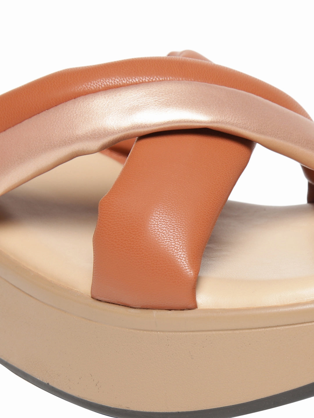 Juliet Tan Flatform Heels Boots Platform High Heels