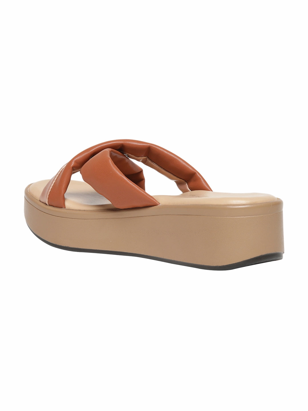 High Arches In Heels Juliet Tan Flatform Heels
