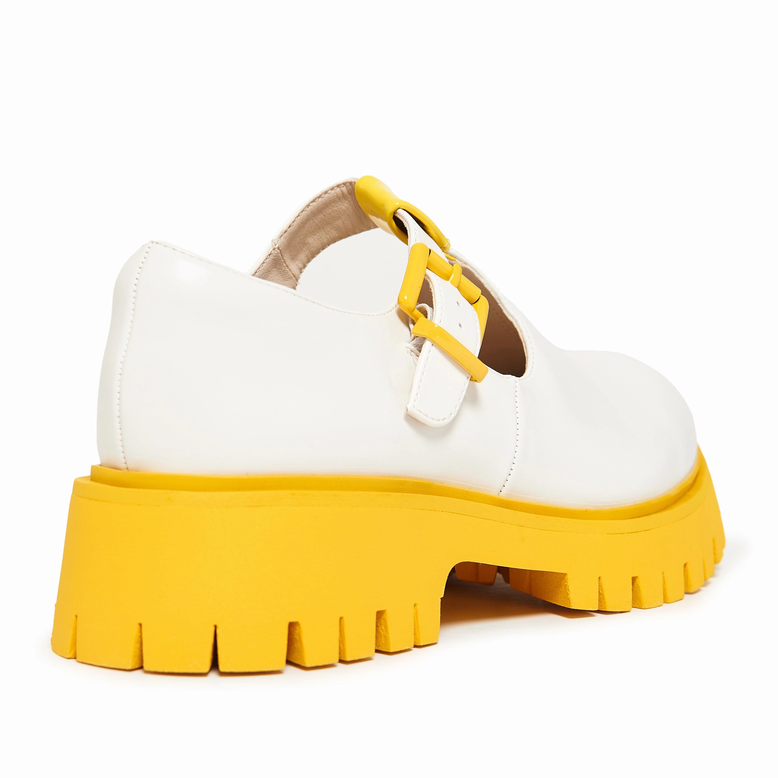 Walnut Mary Jane Shoes Kagamine Rin & Len Chunky Mary Janes - Yellow