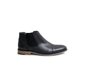 KAYDEN BLACK NUBUCK Davinci Chelsea Boots