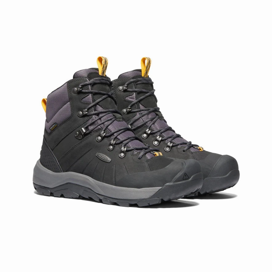 Keen Men's Revel IV Waterproof Polar Boot - Black/ Magnet Fxr Snow Boots