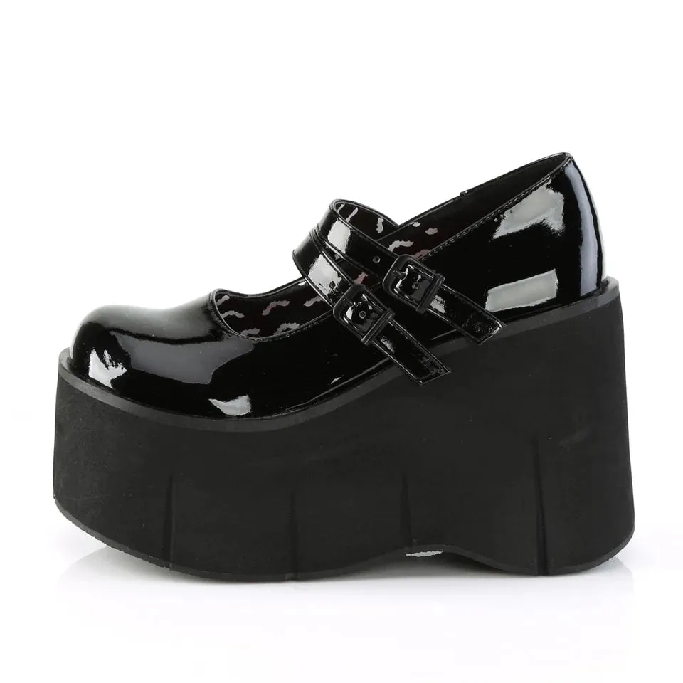 Mary Jane T-bar Shoes KERA-08 BLACK PATENT