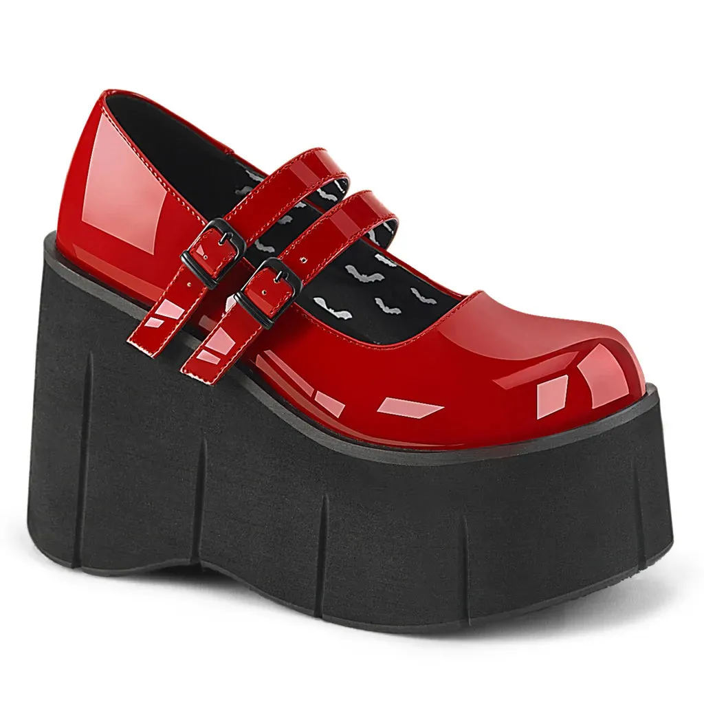 KERA-08 RED PATENT Ballerina Cotton Mary Jane Shoes