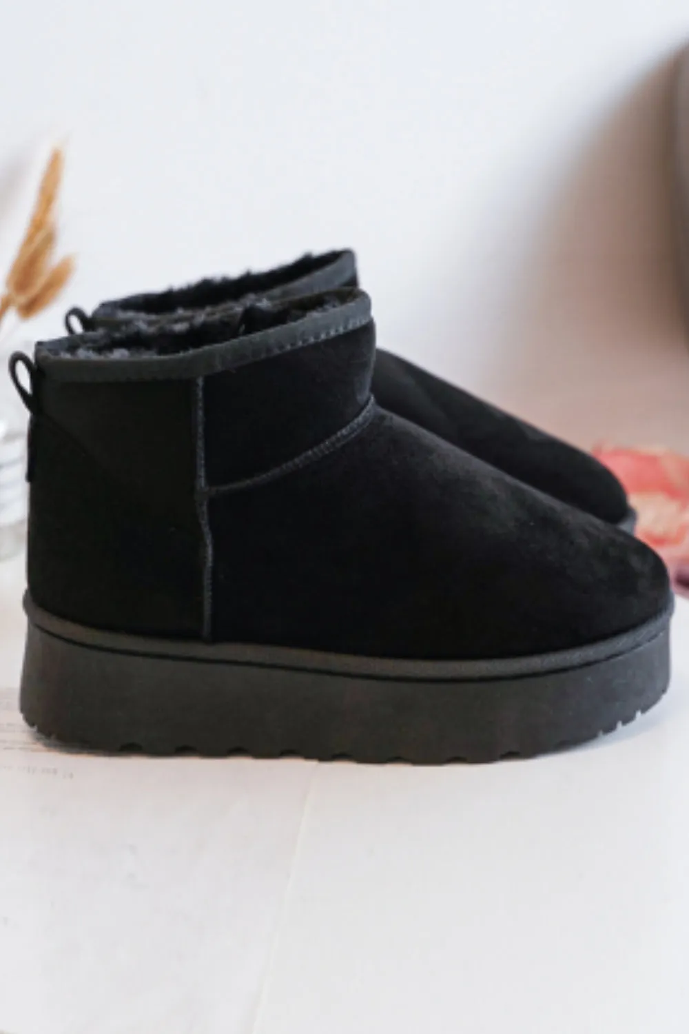 KIDS BLACK FLUFFY PLATFORM FAUX FUR LINED ANKLE BOOTS 31/36 SIZES Givenchy Cowboy Ankle Boots