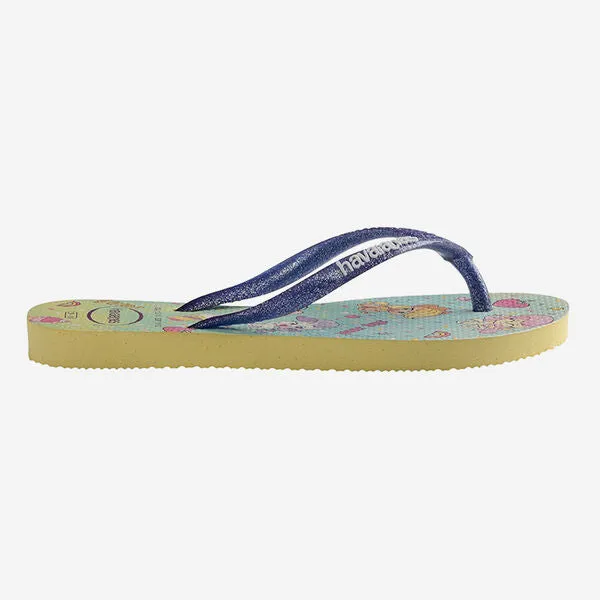 Custom Team Flip Flops KIDS SLIM MY LITTLE PONY - LEMON YELLOW