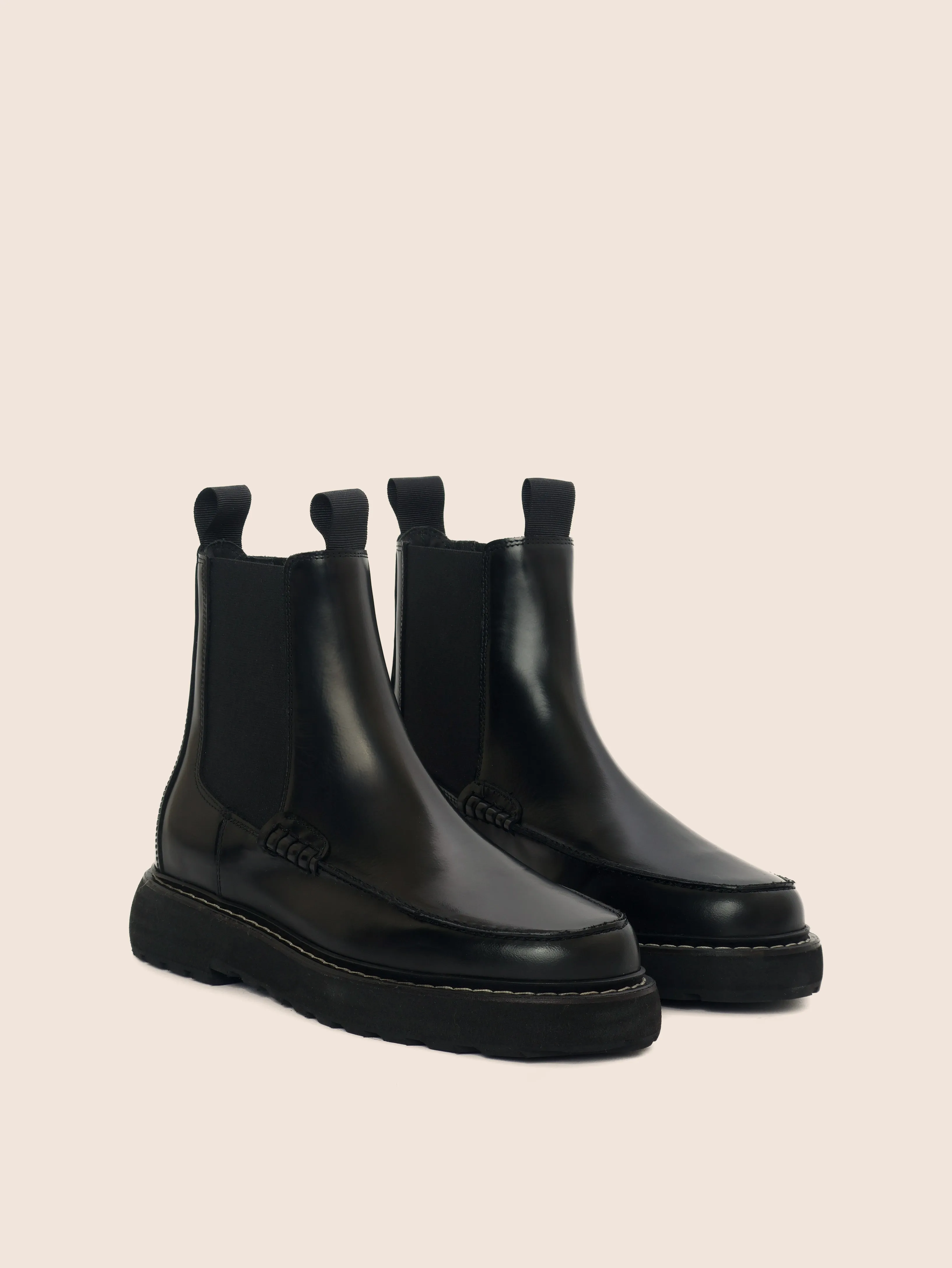 Chelsea Boots Vancouver Lagoa Black Brushed Unlined Boot