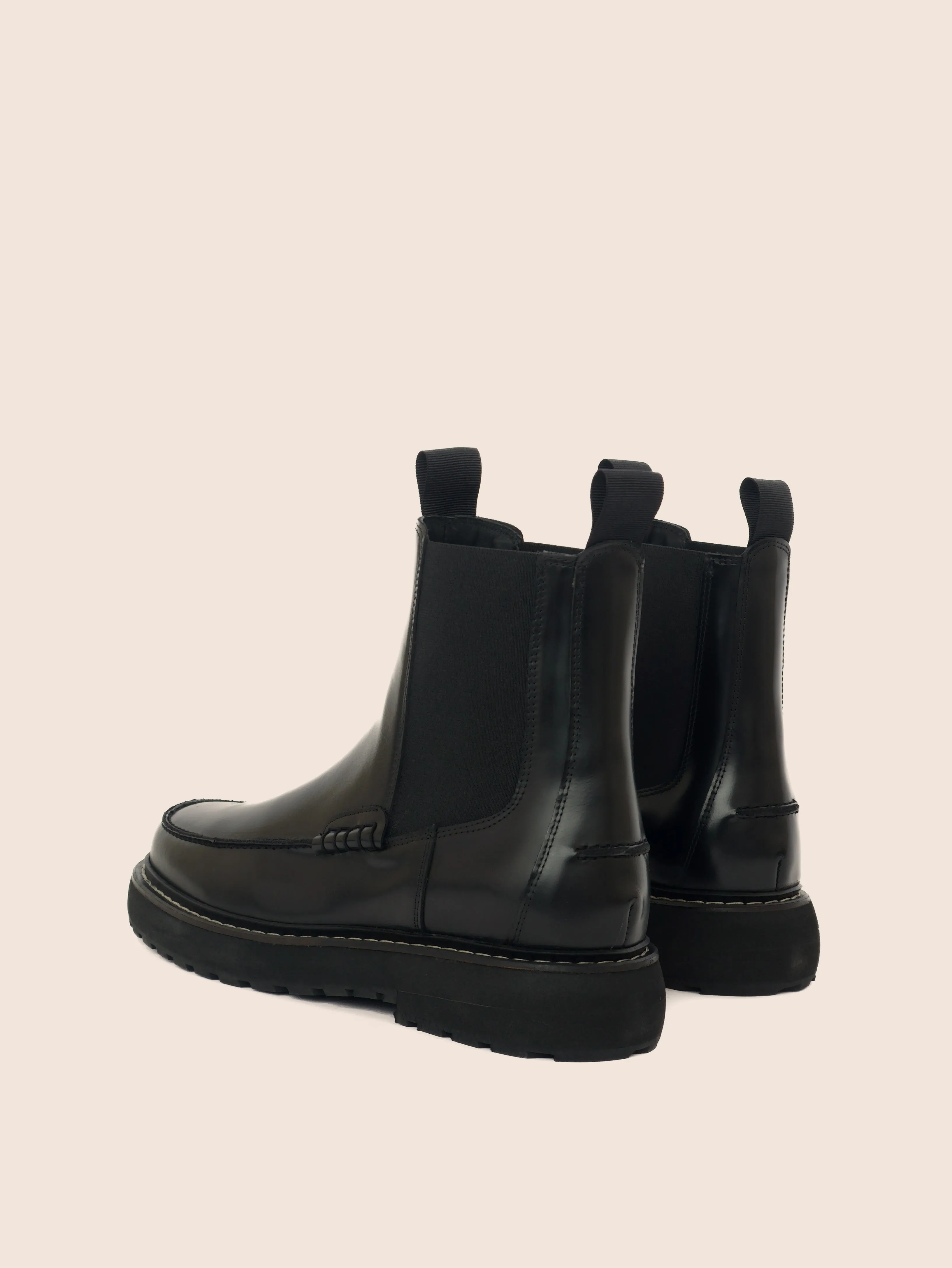 Lagoa Black Brushed Unlined Boot Lv Chelsea Boots