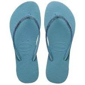 Sporto Flip Flops HAVAIANAS SLIM SPARKLE II - NAUTICAL BLUE