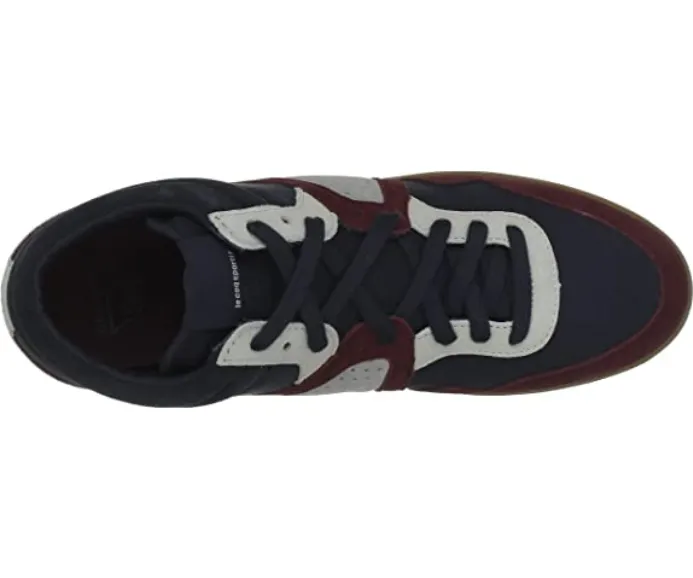 Le Coq Sportif scarpa da donna con rialzo Monge Heavy canvas 1311340 blu bordeaux Paw Sneakers