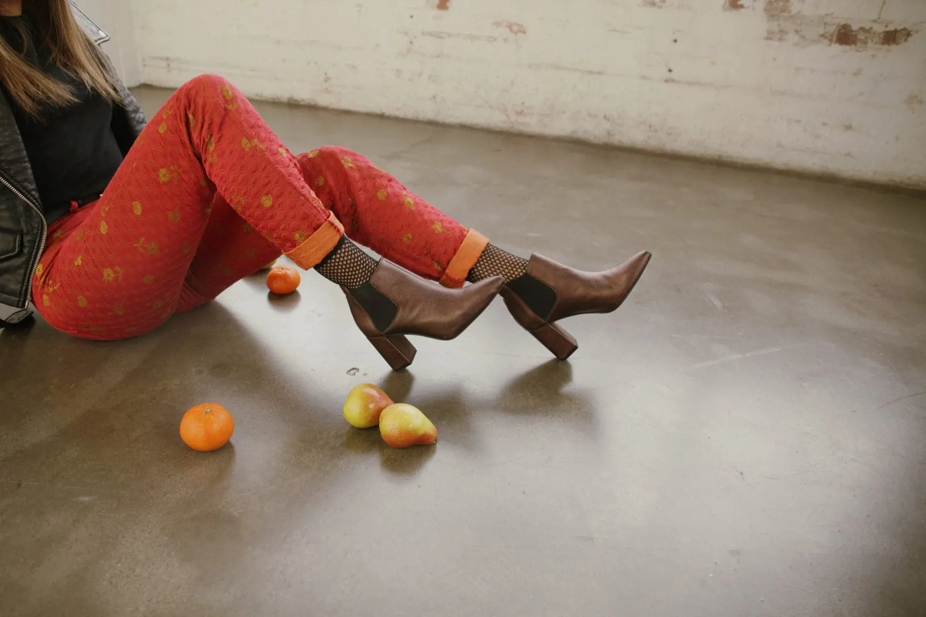 Smooth Leather Platform Chelsea Boots 'Rachel' vegan-leather Chelsea bootie by Zette Shoes - bronze