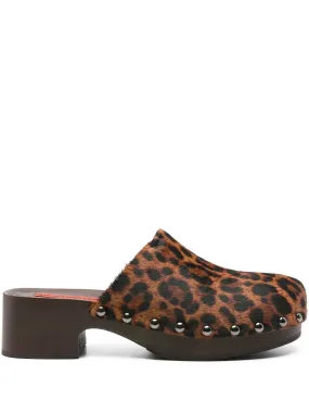 leopard-print heeled mules The North Face Nuptse Corduroy Down Mule Shoes