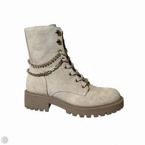 Tech Combat Boots Boots Combat By Clothes Mentor In Beige, Size: 7.5