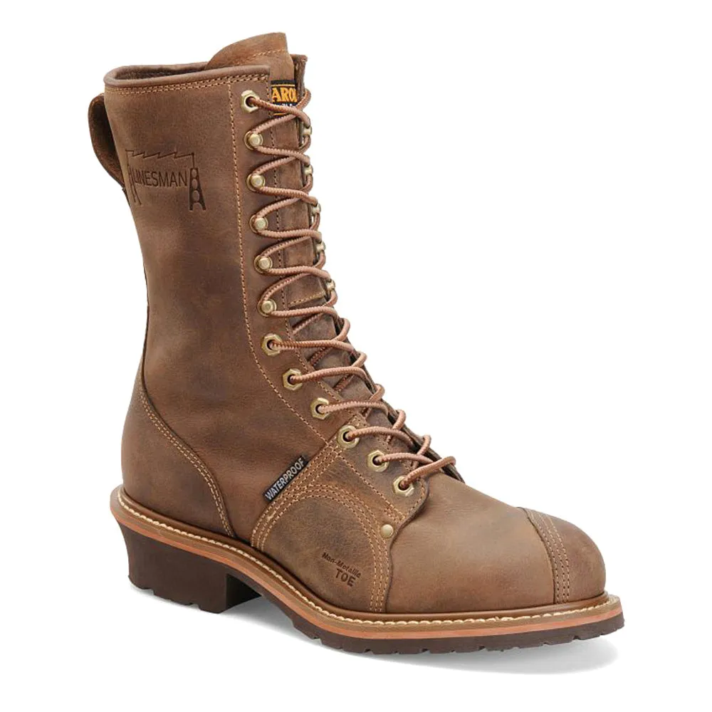 Size 12.5 Work Boots Linesman 10 Inch Waterproof Composite Toe Work Boots