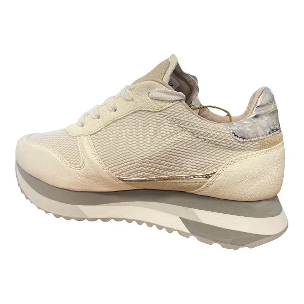 Jordan 1 Sneakers Lotto Leggenda scarpa sneakers da donna Wedge Pearl 217877 97W bianco avena-marrone