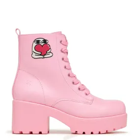 Love Urself Ketnipz Lace Up Boots - Pink L'autre Chose Ankle Boots