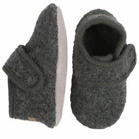 MELTON Wool Slippers Classic Antracite Alpaca Slippers
