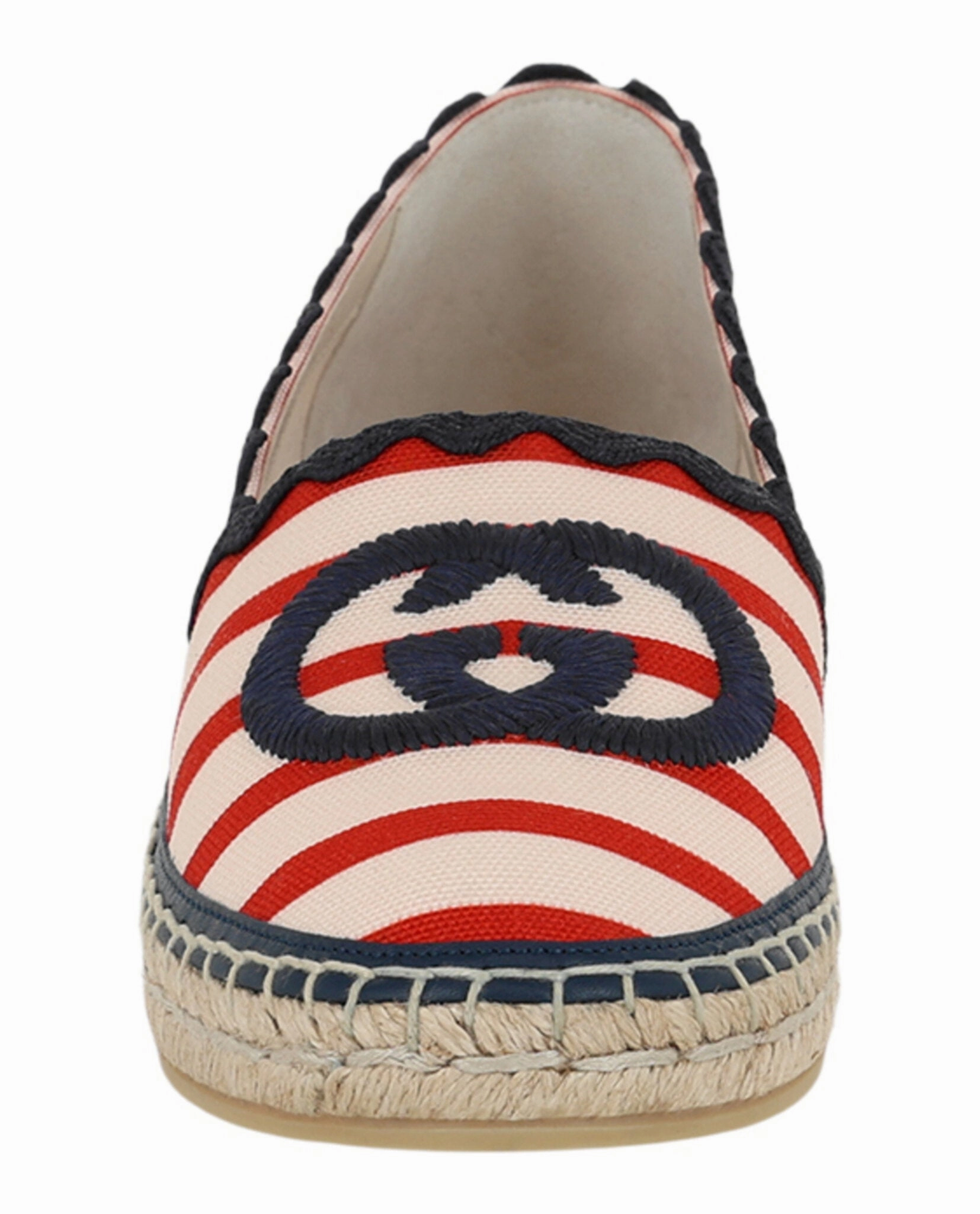 GG Striped Espadrilles Carolina Lace-up Espadrille