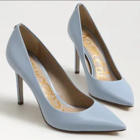 Wedge High Heel Shoes Pointed Toe Pump Blue