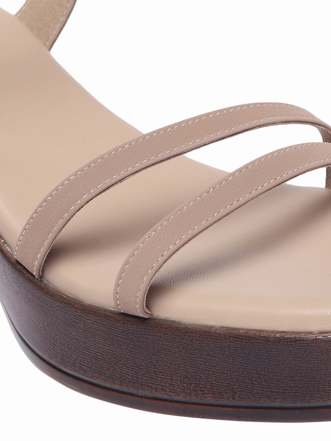 Frye High Heel Shoes Marley Beige Wedge Heels