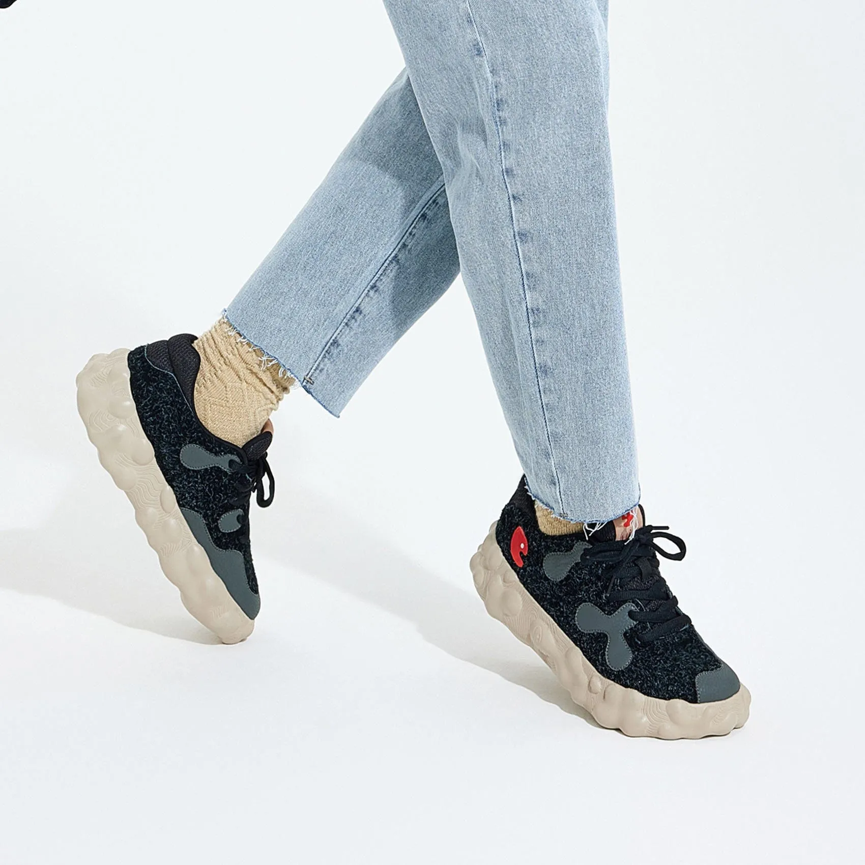 Fluffy Black Figueras I Women Welrung Basketball Shoes