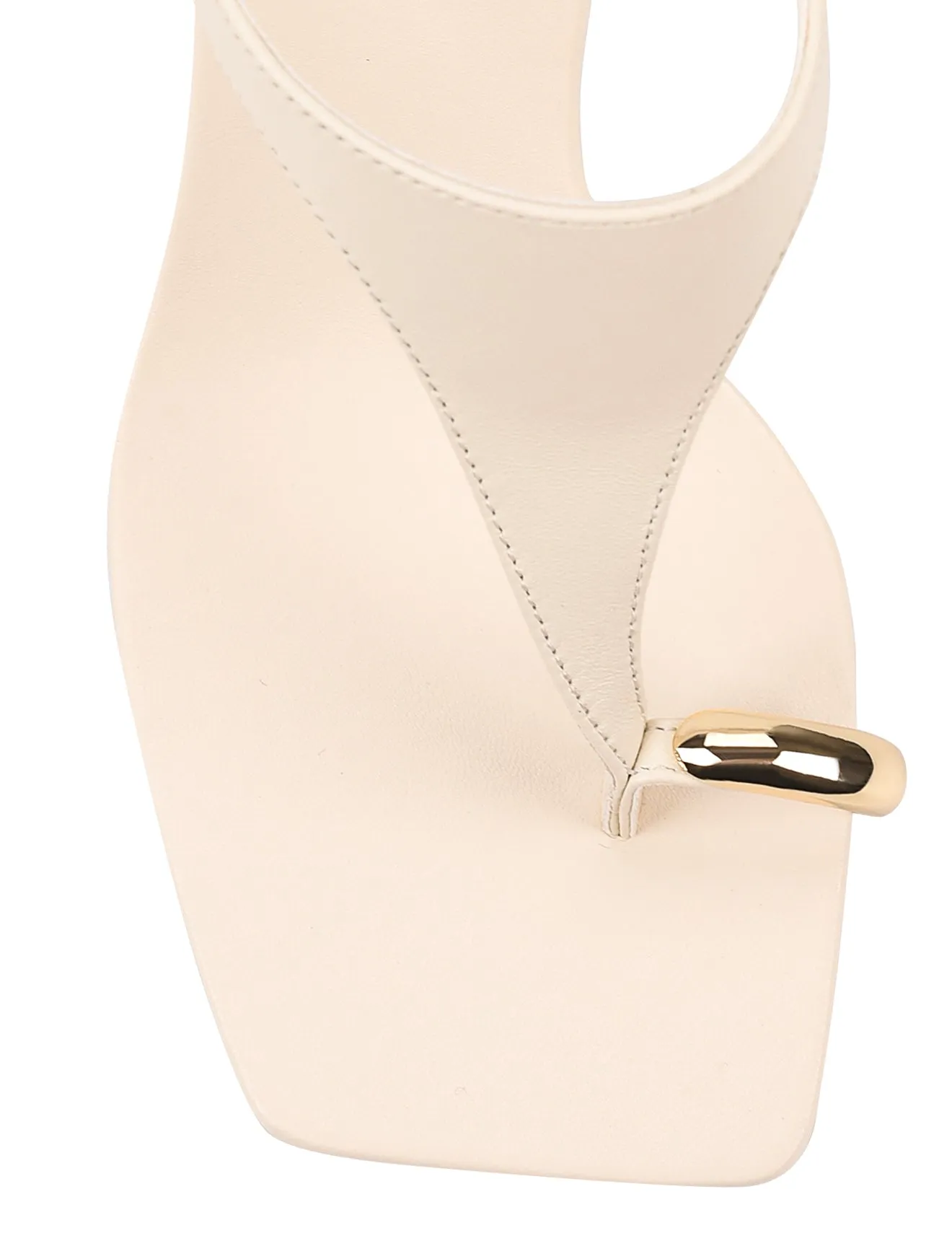 Melbourne Strappy Wedges - Cream White Leather Ugg High Heels