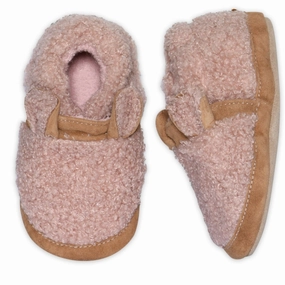 MELTON Rose Dawn Fuzzy Teddy Slippers Slippers Logo