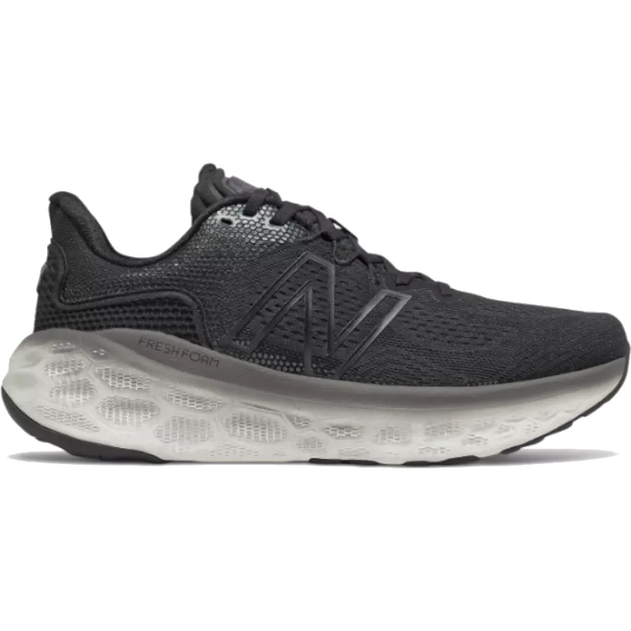 Men's New Balance Fresh Foam More v3, Black/Magnet/Black Metallic, 10.5 D Medium New Balance Extra Wide 4e