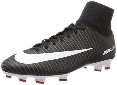 Toddler Soccer Cleats Size 8 Mercurial Victory Vi Dynamic Fit FirmGround Soccer Cleat 7.5 DM Us Blk Wht Drk Grey Red