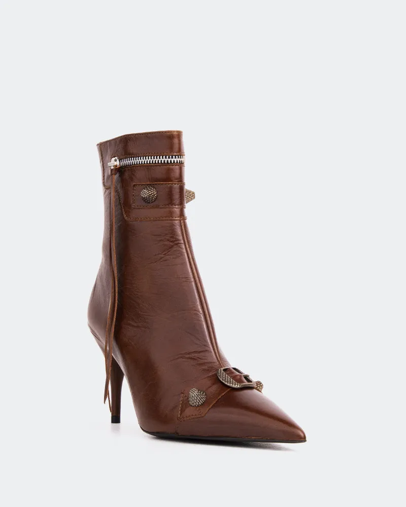 Minaj Chestnut Leather Best Soft Leather Ankle Boots