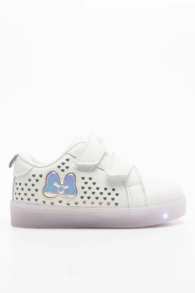 80s Sneakers Minnie Mouse Light Up Sneaker White