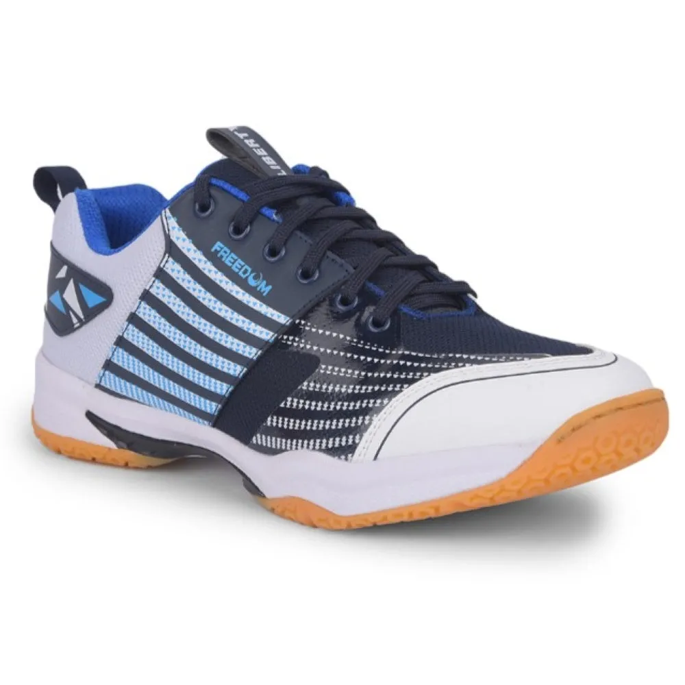 FREEDOM Sports Navy Blue Badminton & Pickleball Shoes For Men GRIPPER-02 By Liberty Badminton Shoes Size 3