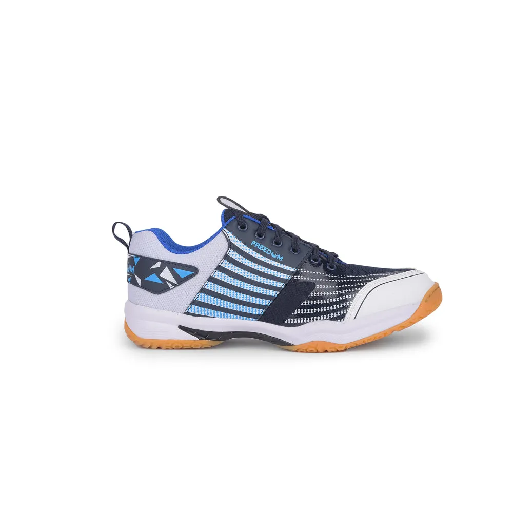 FREEDOM Sports Navy Blue Badminton & Pickleball Shoes For Men GRIPPER-02 By Liberty Badminton Shoes For Basketball