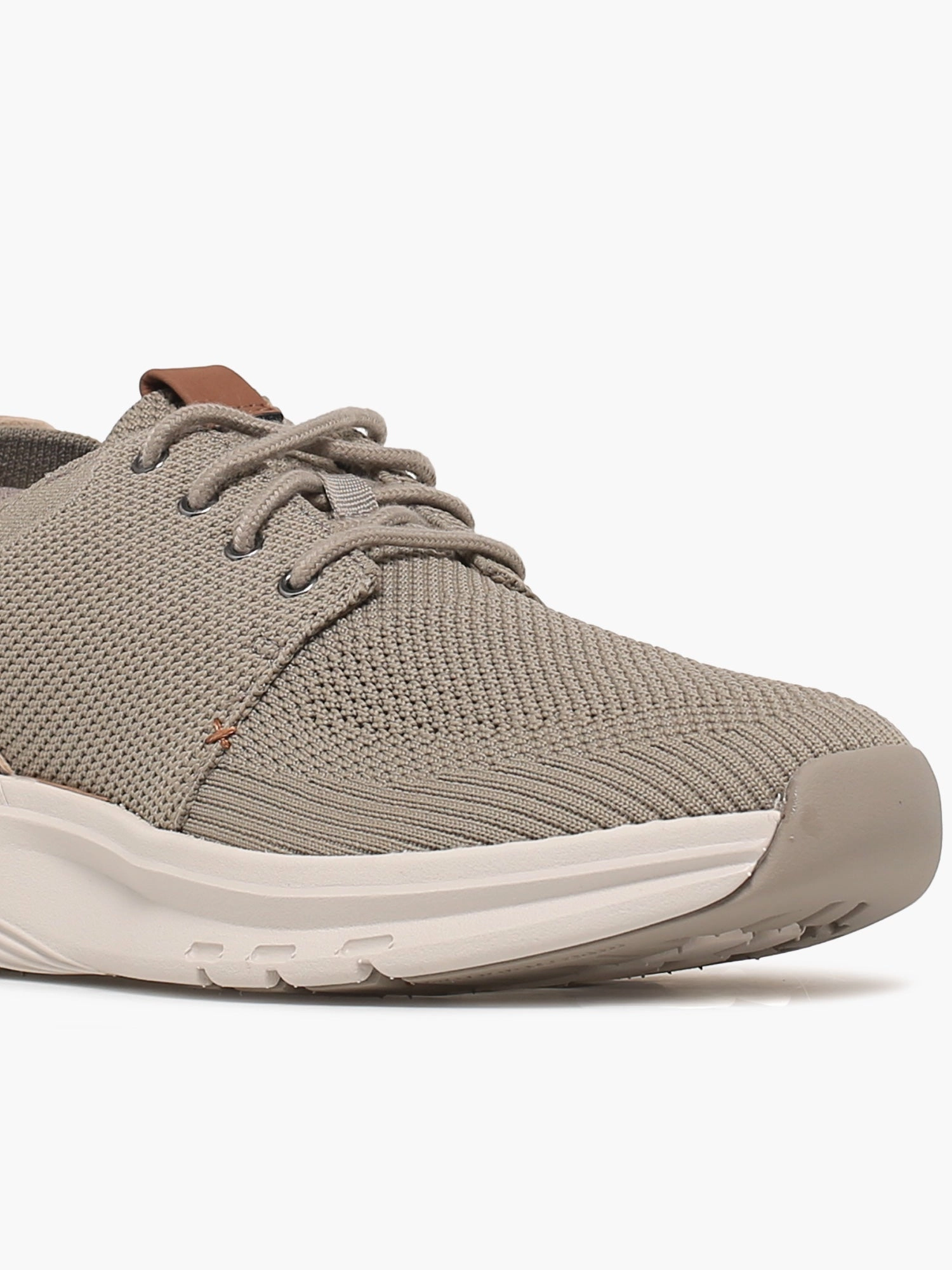 Motion Trek Mx Khaki Knit Satin Flat Shoes