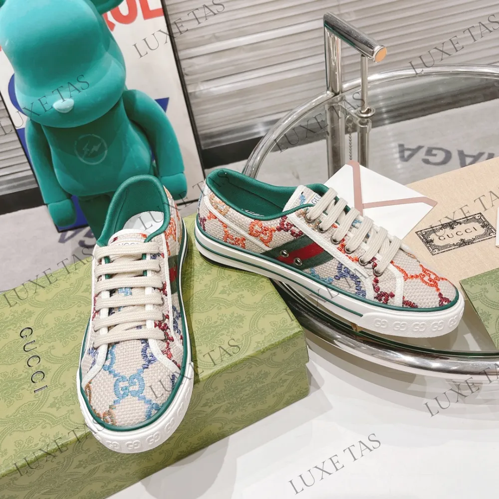 Multicolor GG Tennis 1977 Sneaker - Designer Sneakers for Women Coolest Tennis Shoes 2016