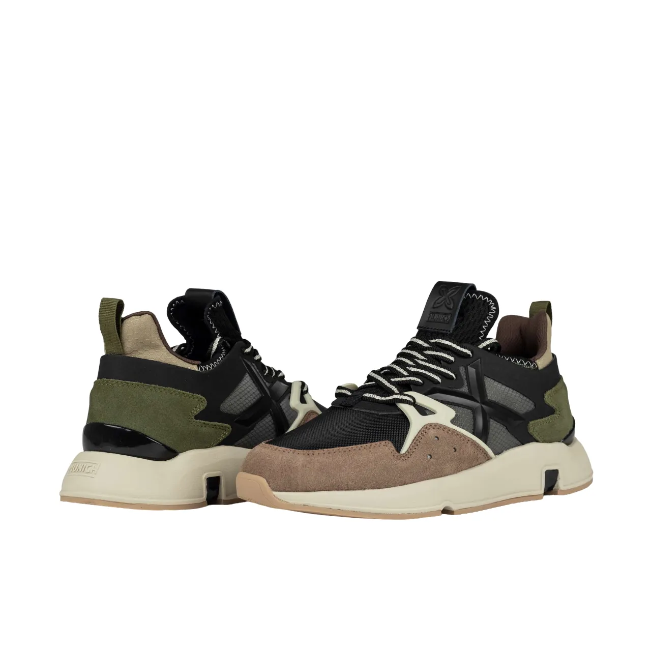 Munich scarpa sneakers da uomo Clik 76 4172076 nero-marrone Sneakers With Wedge Heels