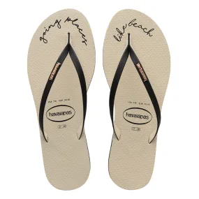 HAVAIANAS YOU PRINT - BEIGE/BLACK Flip Flops Cheapest Price